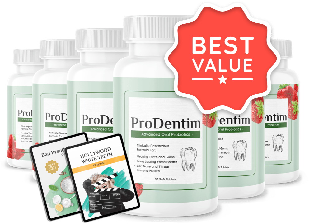 ProDentim six bottles with bonus